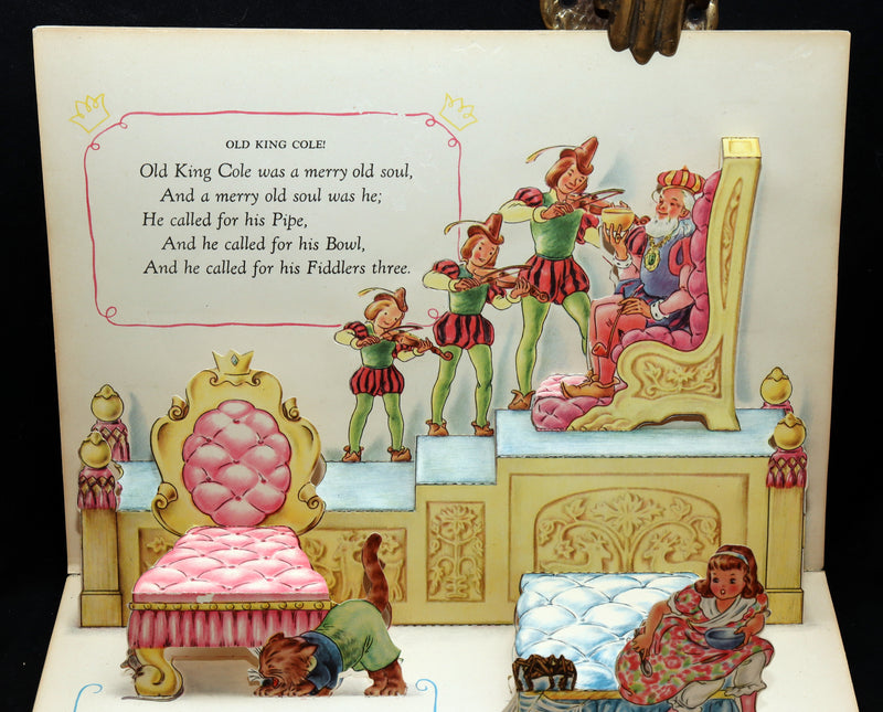 1944 First Edition - The Jolly Jump-Ups Mother Goose Book By Geraldine Clyne