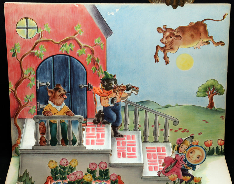 1944 First Edition - The Jolly Jump-Ups Mother Goose Book By Geraldine Clyne