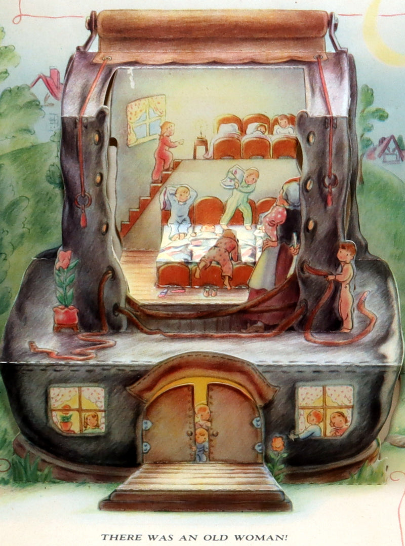 1944 First Edition - The Jolly Jump-Ups Mother Goose Book By Geraldine Clyne