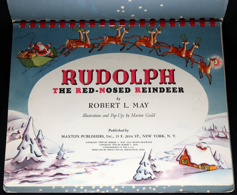 1950 Rare Pop-Up Edition - Rudolph The Red-Nosed Reindeer by Robert L. May