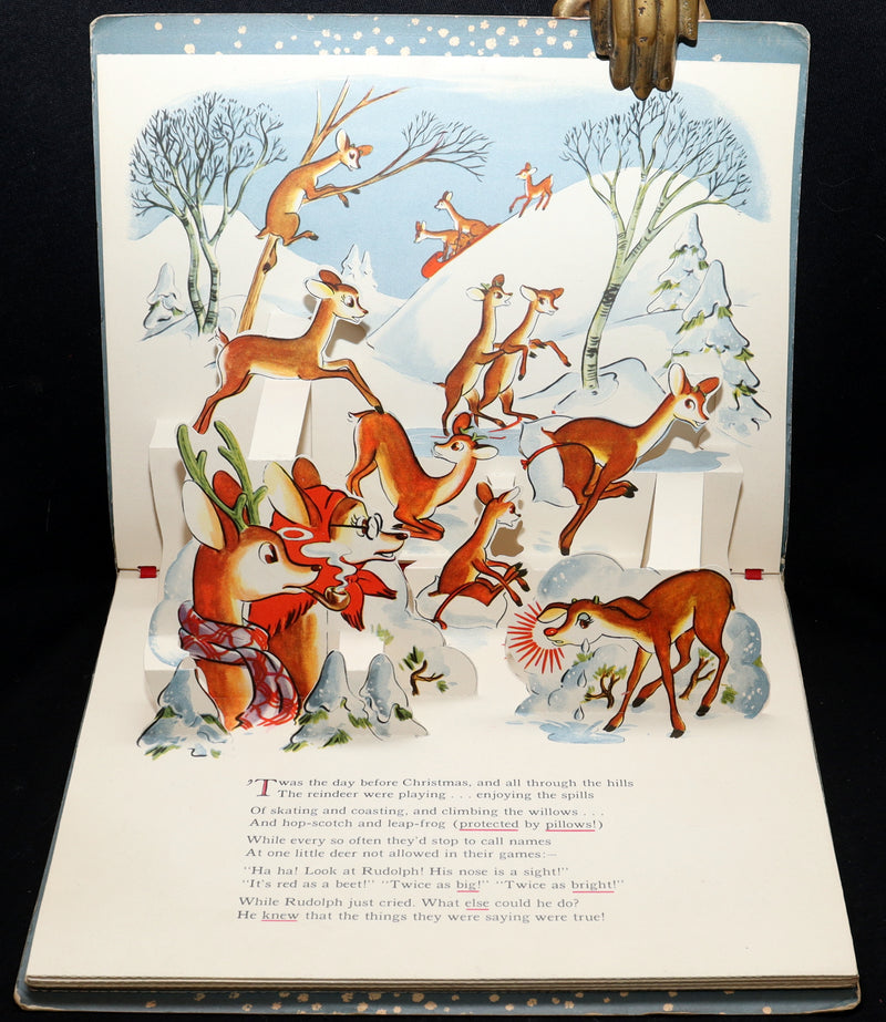 1950 Rare Pop-Up Edition - Rudolph The Red-Nosed Reindeer by Robert L. May