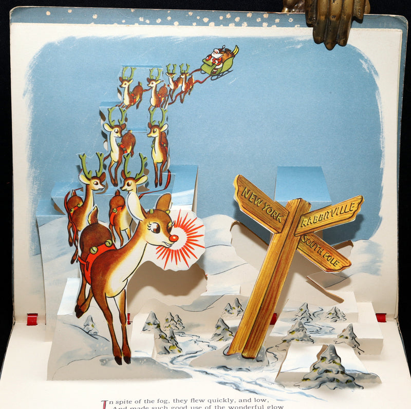 1950 Rare Pop-Up Edition - Rudolph The Red-Nosed Reindeer by Robert L. May