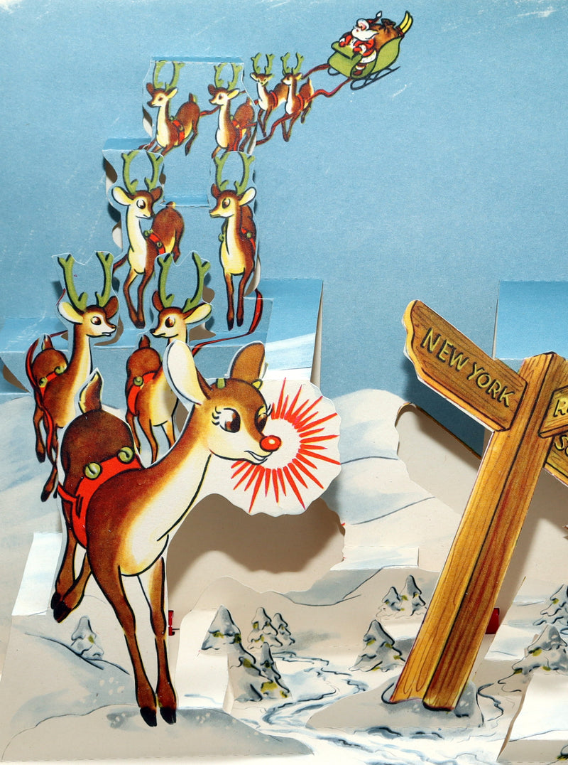 1950 Rare Pop-Up Edition - Rudolph The Red-Nosed Reindeer by Robert L. May