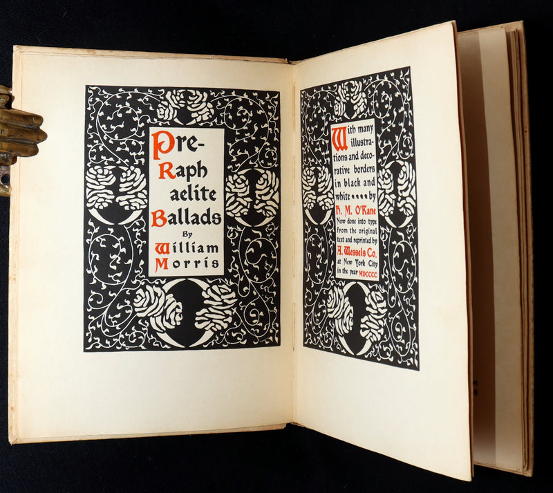 1900 Limited Edition on Japanese Paper- Pre-Raphaelite Ballads by William Morris