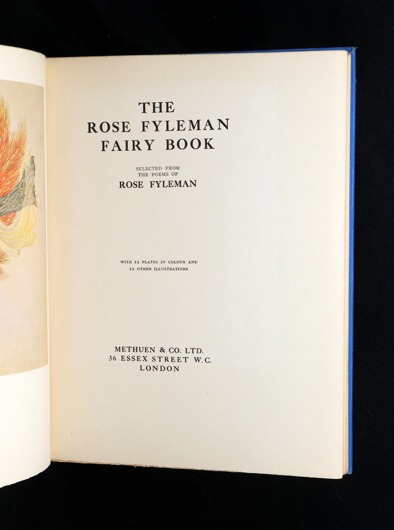 1923 First Edition - The Rose Fyleman Fairy Book  by Hilda T. Miller