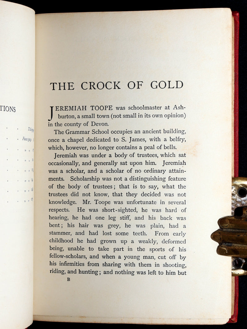 1899 Scarce First US Edition - Crock of Gold by S. Baring-Gould, Illustrated