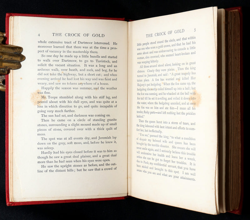1899 Scarce First US Edition - Crock of Gold by S. Baring-Gould, Illustrated