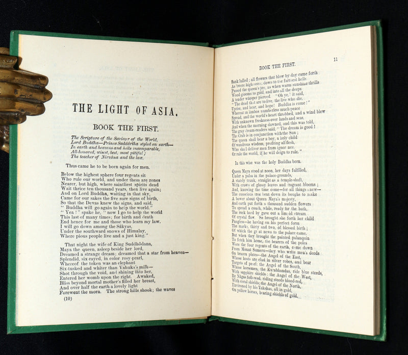 1880 Rare Book- The Light of Asia or The Great Renunciation, Founder of Buddhism