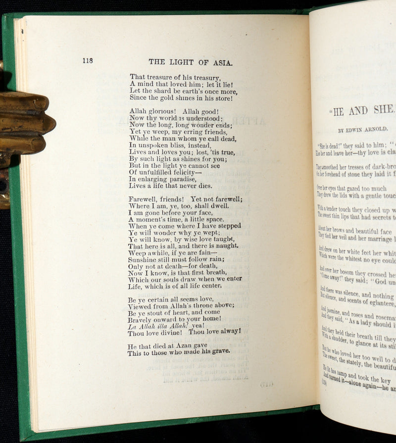 1880 Rare Book- The Light of Asia or The Great Renunciation, Founder of Buddhism