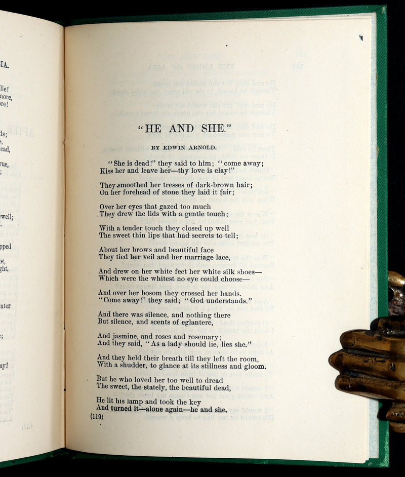 1880 Rare Book- The Light of Asia or The Great Renunciation, Founder of Buddhism