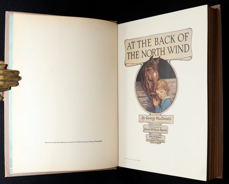 1919 Rare First Edition by Jessie Willcox Smith - At The Back of The North Wind