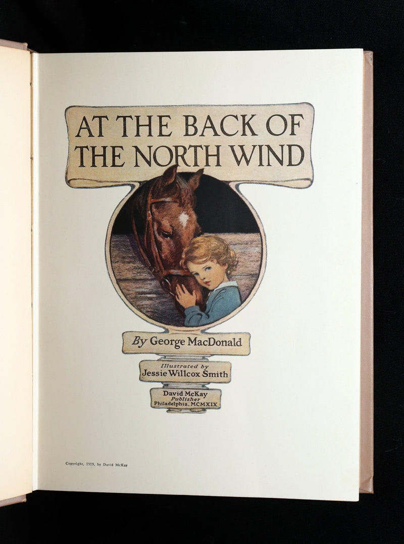 1919 Rare First Edition by Jessie Willcox Smith - At The Back of The North Wind