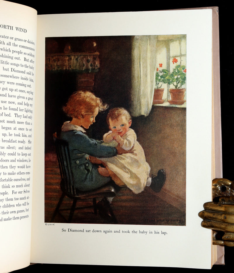1919 Rare First Edition by Jessie Willcox Smith - At The Back of The North Wind