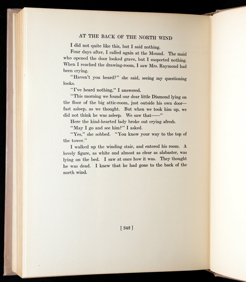 1919 Rare First Edition by Jessie Willcox Smith - At The Back of The North Wind