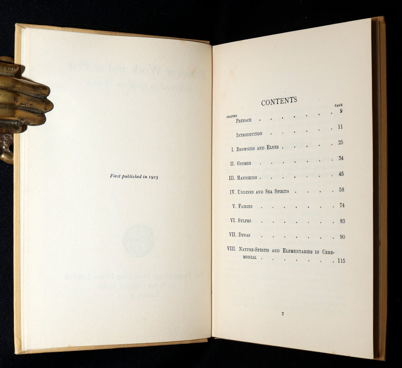 1925 Rare First Edition- Fairies at Work and at Play observed by Geoffrey Hodson