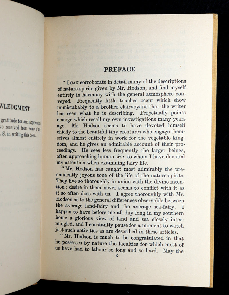 1925 Rare First Edition- Fairies at Work and at Play observed by Geoffrey Hodson