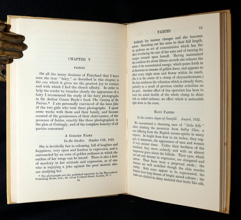 1925 Rare First Edition- Fairies at Work and at Play observed by Geoffrey Hodson
