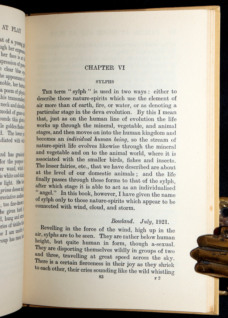 1925 Rare First Edition- Fairies at Work and at Play observed by Geoffrey Hodson