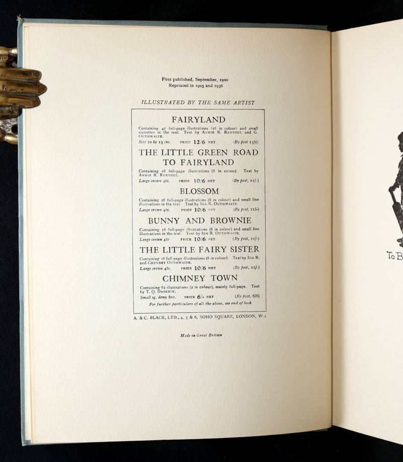 1936 Rare Book - The Enchanted Forest by Ida Rentoul Outhwaite