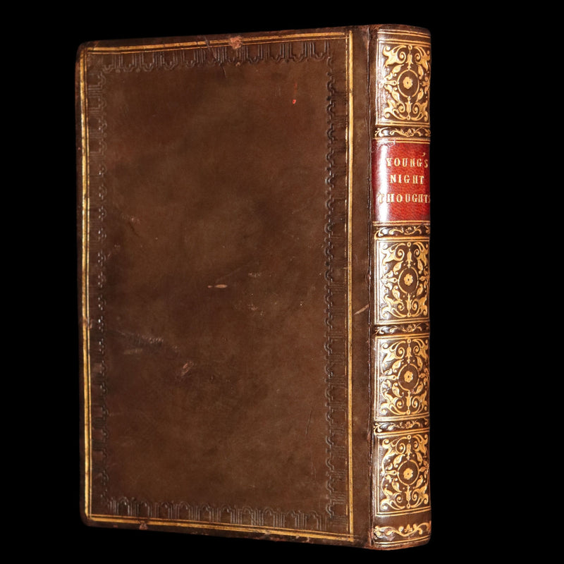 1827 Rare Edition ~ Night Thoughts on Life, Death, & Immortality by Edward Young