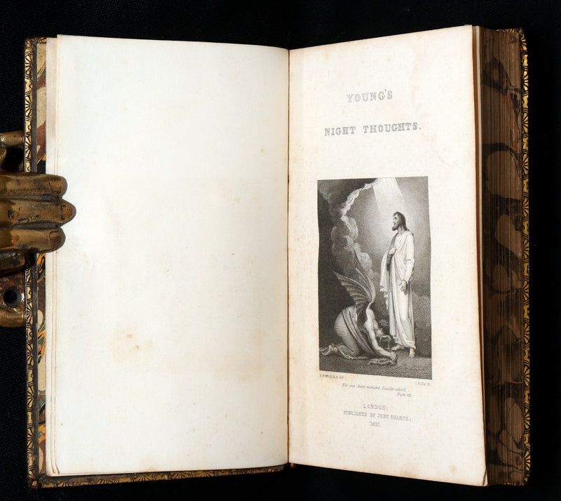 1827 Rare Edition ~ Night Thoughts on Life, Death, & Immortality by Edward Young