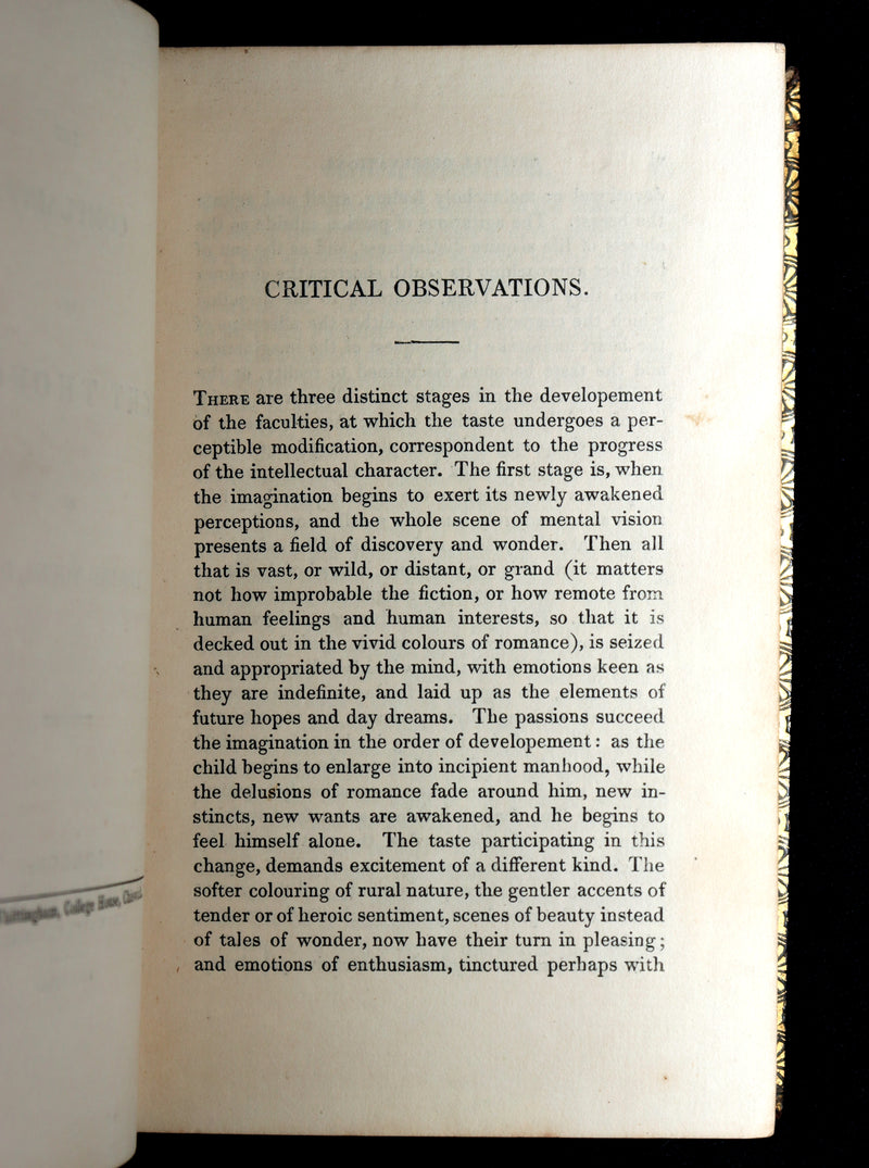 1827 Rare Edition ~ Night Thoughts on Life, Death, & Immortality by Edward Young