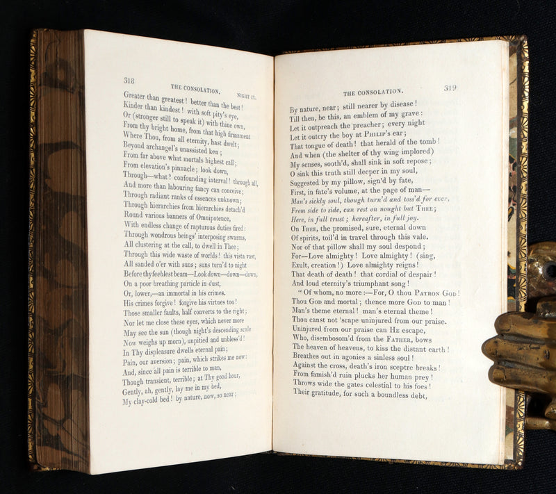 1827 Rare Edition ~ Night Thoughts on Life, Death, & Immortality by Edward Young