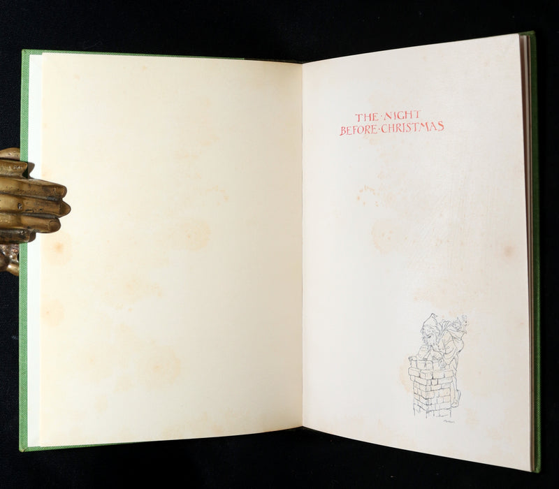 1938 The Night Before Christmas illustrated by Rackham - Bound by Sangorski