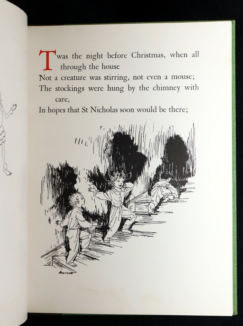 1938 The Night Before Christmas illustrated by Rackham - Bound by Sangorski