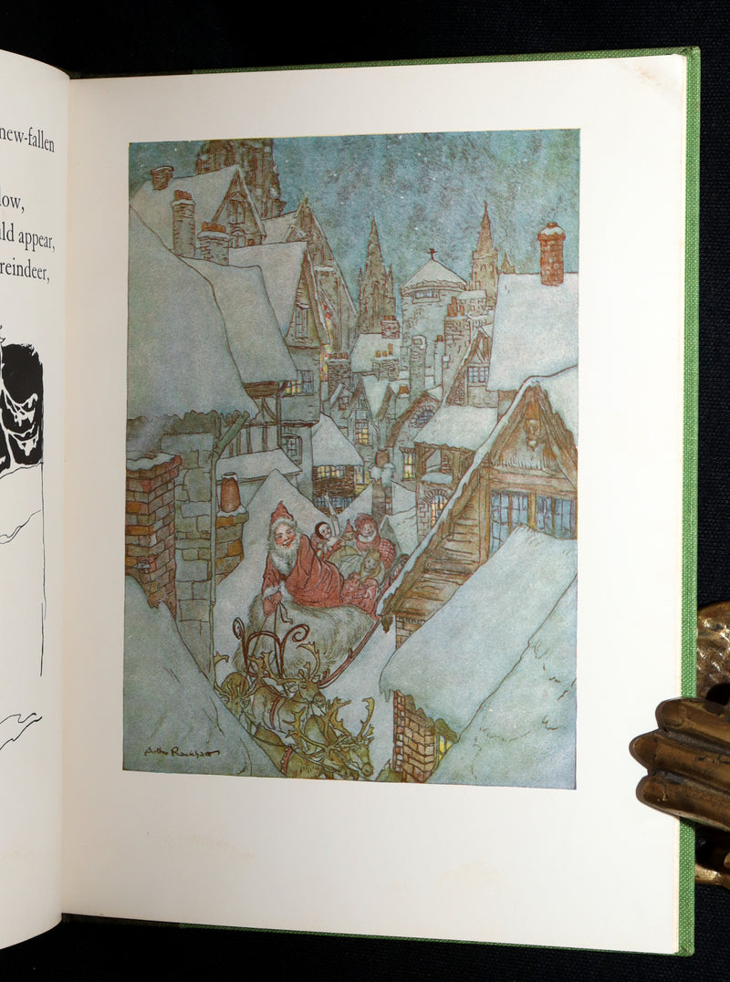 1938 The Night Before Christmas illustrated by Rackham - Bound by Sangorski