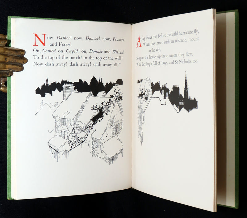 1938 The Night Before Christmas illustrated by Rackham - Bound by Sangorski