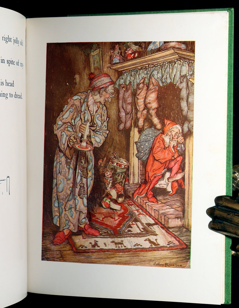 1938 The Night Before Christmas illustrated by Rackham - Bound by Sangorski