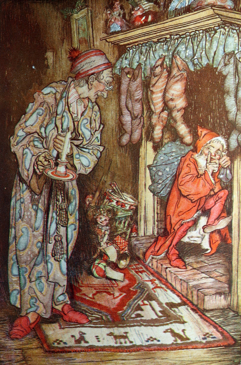 1938 The Night Before Christmas illustrated by Rackham - Bound by Sangorski