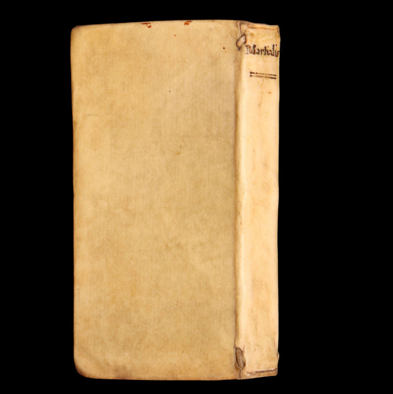 1621 Rare Latin vellum Book - Martial's Epigrams - M. Val Martialis Epigrammata