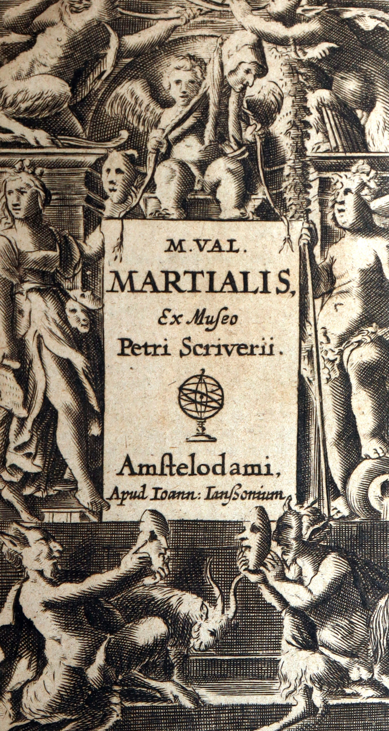 1621 Rare Latin vellum Book - Martial's Epigrams - M. Val Martialis Epigrammata