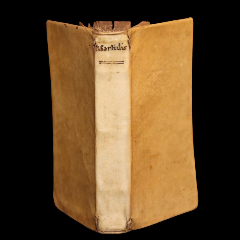 1621 Rare Latin vellum Book - Martial's Epigrams - M. Val Martialis Epigrammata