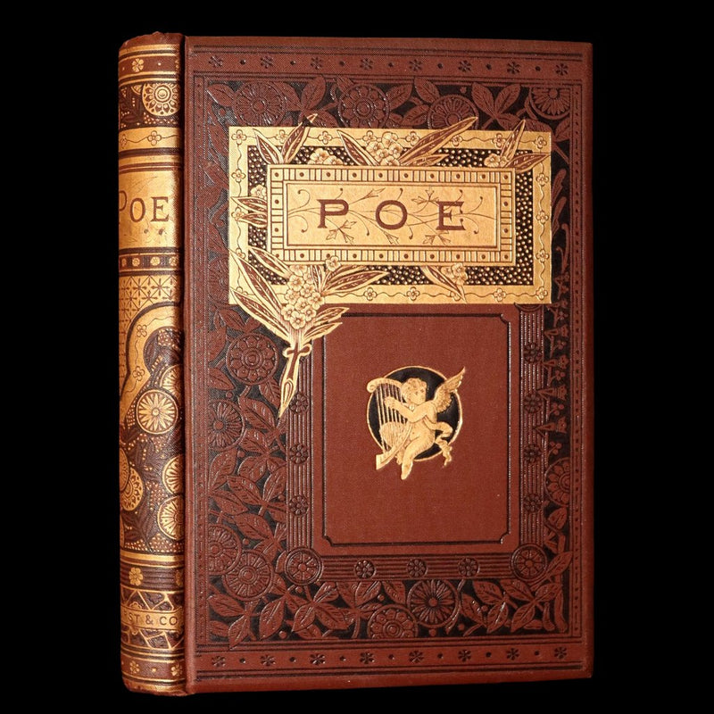 1882 Rare Book - Poems of Edgar Allan Poe with a Full Memoir of the Poet