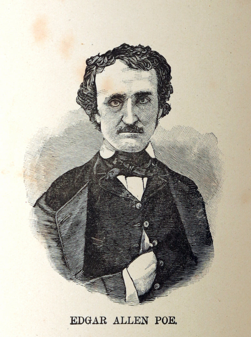 1882 Rare Book - Poems of Edgar Allan Poe with a Full Memoir of the Poet