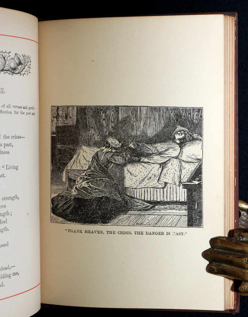 1882 Rare Book - Poems of Edgar Allan Poe with a Full Memoir of the Poet