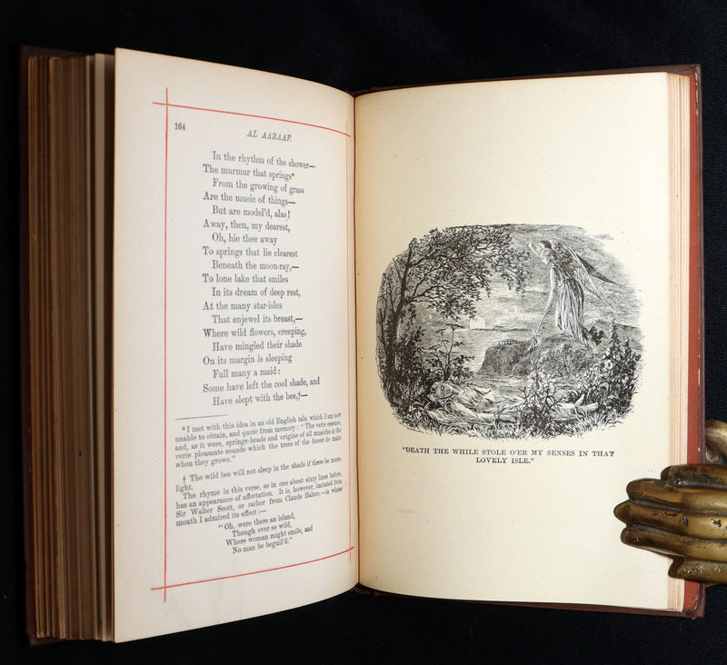 1882 Rare Book - Poems of Edgar Allan Poe with a Full Memoir of the Poet