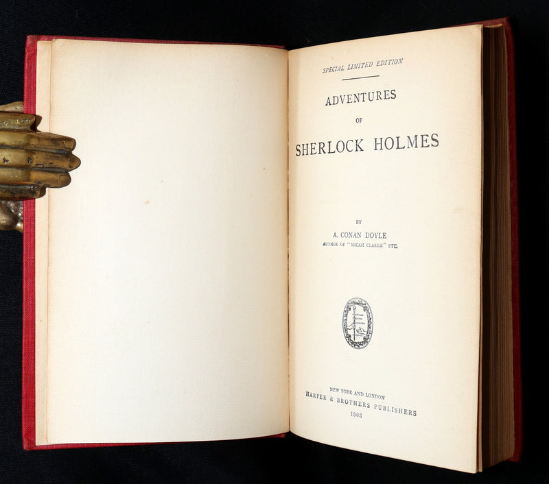 1903 Rare Book - Adventures of Sherlock Holmes by Arthur Conan Doyle