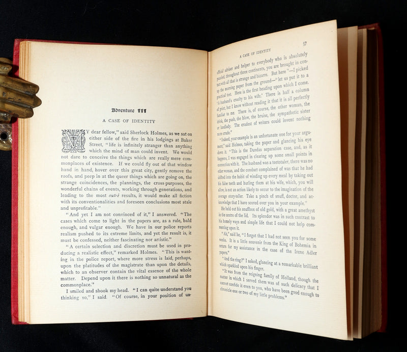 1903 Rare Book - Adventures of Sherlock Holmes by Arthur Conan Doyle