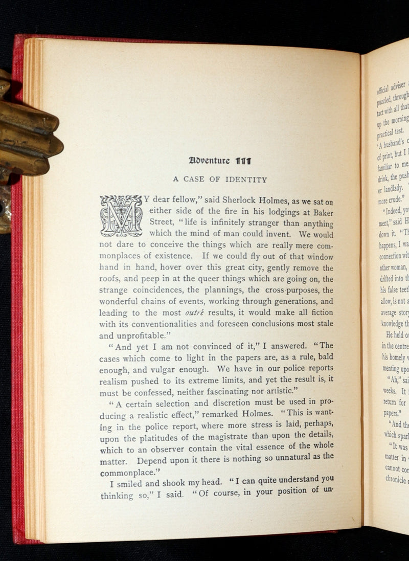1903 Rare Book - Adventures of Sherlock Holmes by Arthur Conan Doyle