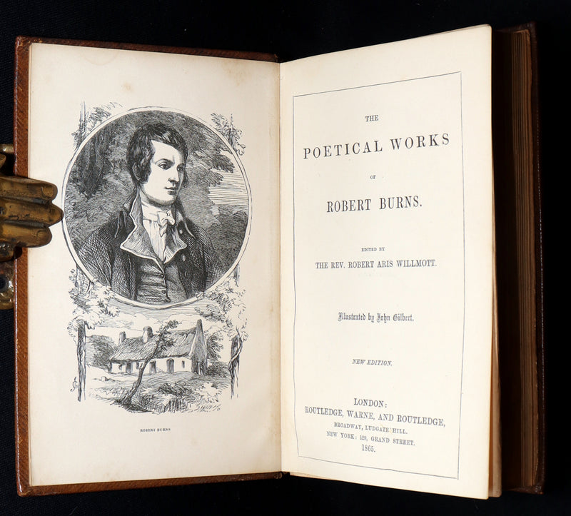 1865 Rare Book - Robert Burns’s Poetical Works, Illustrated by John Gilbert