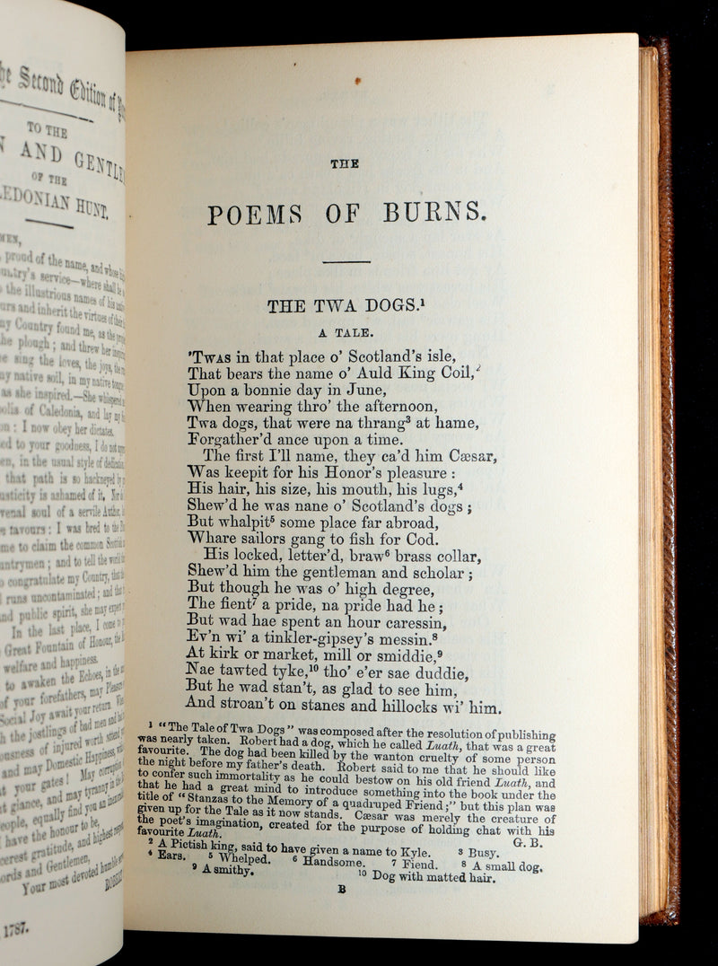 1865 Rare Book - Robert Burns’s Poetical Works, Illustrated by John Gilbert