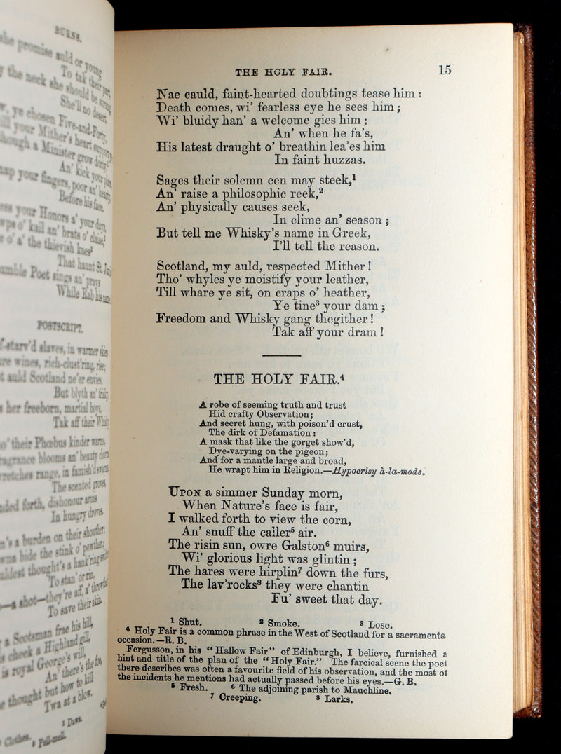 1865 Rare Book - Robert Burns’s Poetical Works, Illustrated by John Gilbert