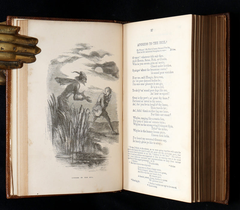 1865 Rare Book - Robert Burns’s Poetical Works, Illustrated by John Gilbert