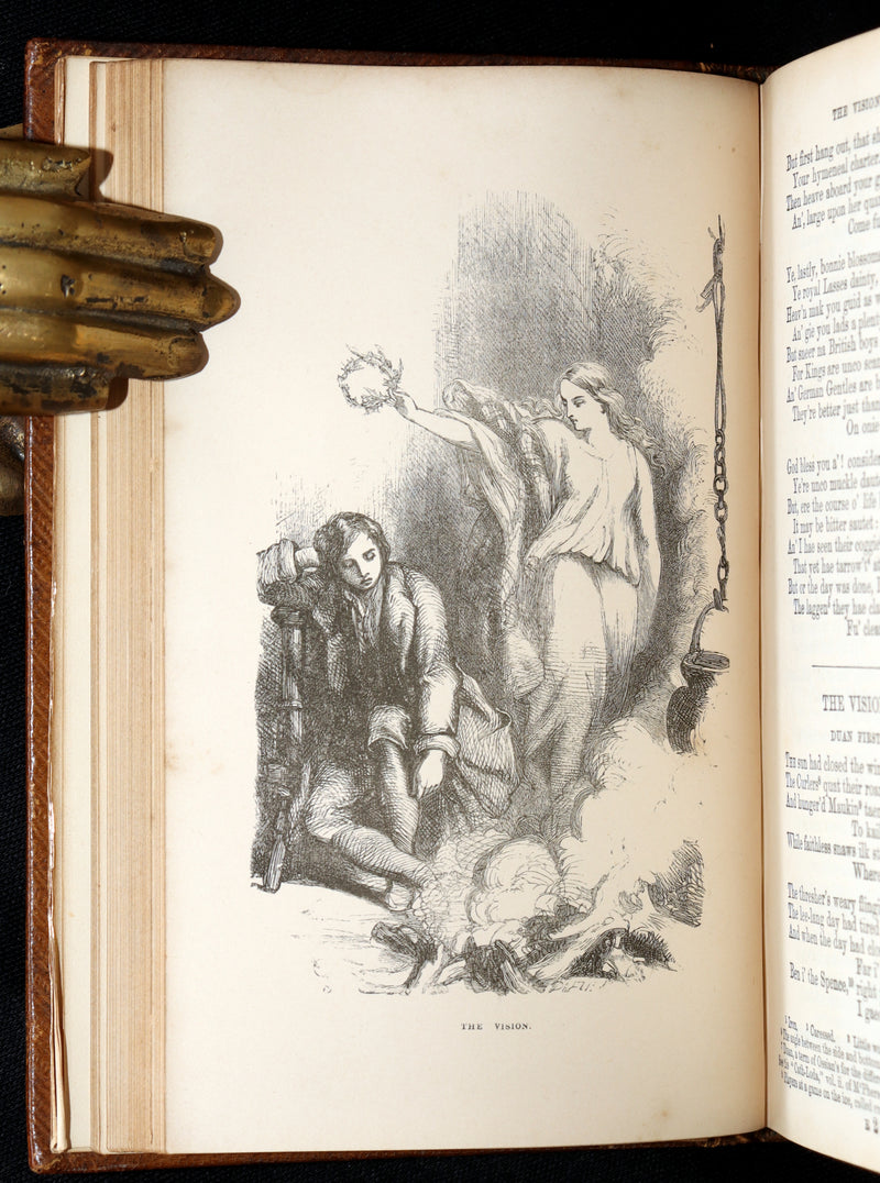 1865 Rare Book - Robert Burns’s Poetical Works, Illustrated by John Gilbert