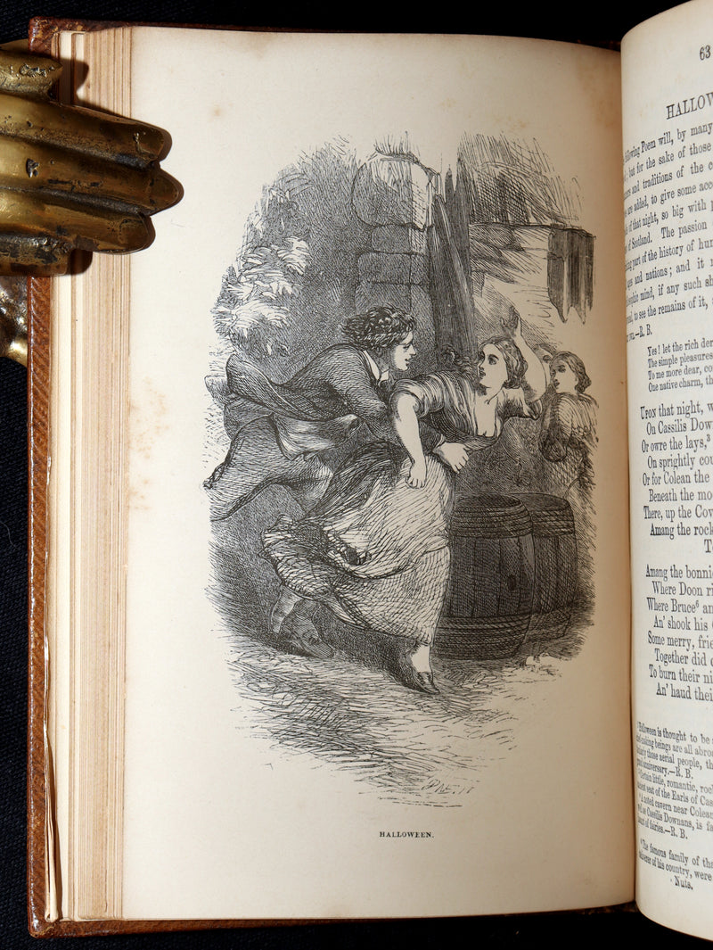 1865 Rare Book - Robert Burns’s Poetical Works, Illustrated by John Gilbert