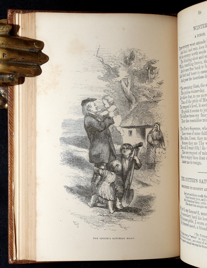 1865 Rare Book - Robert Burns’s Poetical Works, Illustrated by John Gilbert